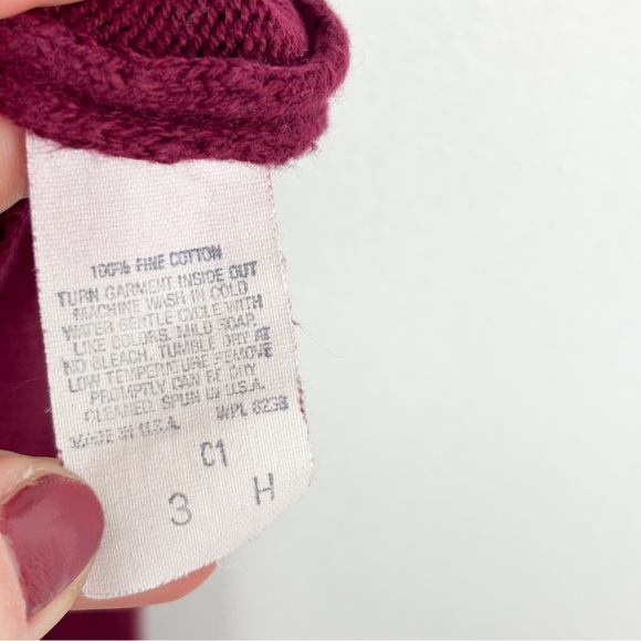 Vintage Lord Jeff Men’s Red 100% Fine Cotton Sz L - Picture 5 of 5